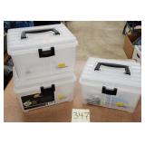 (3) Vinyl Lure Storage Boxes
