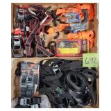 Lot of (12) 1" Ratchet Tie Downs