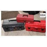 Ot of (3) Vinyl Tool Boxes