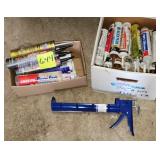 Lot of Chalk & Asphalt Repair & Gun