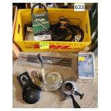 Pair of Hand Trailer Winches, Pump, Etc.
