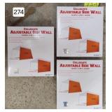 Collegiate Adj. Gazebo Side Walls - Lot of (3) New