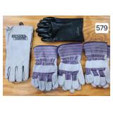 New Leather Work Gloves