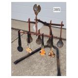 Iron 9 Place Shooting Target on Stand