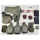 Army Surplus Cylinder Pouches & Canteens