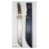 Ornate Stainless 10' Hunting Knife