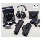 S&W Size 26 Holster, Nicon & Focal Binoculars