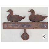 Cast Iron Duck Spring Loaded Shooting Target