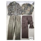 German Wool Pants & Camo Shirts