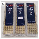 CCI .22 Short Cartridges