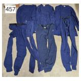 Dark Blue Size L Long Underwear Sets