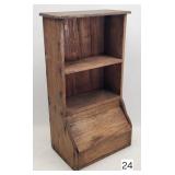 Ealry Walnut Wall Storage Shelf/Box - 11' x 19'