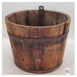 Primitive Wood Stave Bucket