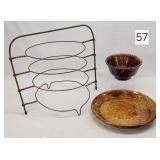 Bennington Pottery Plate & Bowl