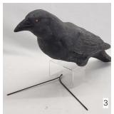 Paper Mache Crow Decoy - 17' long