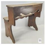 Early Wooden Two-Step Plant Bench - 23'