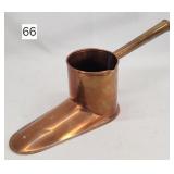 Primitive Copper Ale Warmer - 18' Overall Length