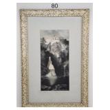 Seaside Fortress Framed Chalk Framed Art