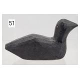 Primitive Folk Carved Duck Decoy - 5.5'