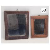 Pair of Early OG & Pine Frame Shavinig Mirrors