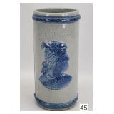 Old Sleepy Eye Stoneware Cattail Vase