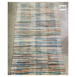 Early Multi-Color Large Rag Rug