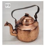 Swedish Copper Dovetail Tea Pot