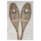 Antique Bentwood Youth Snow Shoes