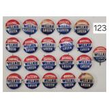 Wilke, Brooks & Green Vintage Political Pins