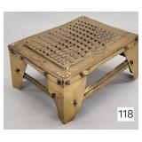 Early American Brass Embossed Cheese Grater