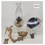 Antique Bracket Kerosene Lamp