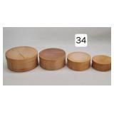 Yugoslavian Graduated Bentwood Pantry Box Set