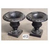Victorian Cast Iron 12' Porch Urns