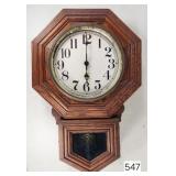 Sessions Oak School House Regulator Clock