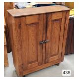 Pine Raised Panel Door Cupboard