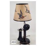 Antique Candlestick Desk Telephone Lamp