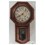 Antique Drop Case Regulator Wall Clock