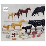 Vintage Plastic Farm Animal Collection