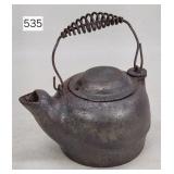 Early Cast Iron Small Tea Kettle