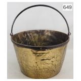 Early American Brass & Copper Apple Butter Kettle