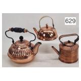 Antique Copper Tea Pots