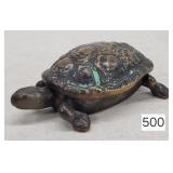 Brass Embossed Turtle Ash Tray