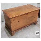 1840's Pine Dovetailed Blanket Chest