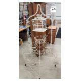 Victorian Fancy Wire Tiered Bird Cage Plant Stand