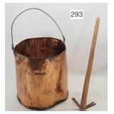 Early Copper Wash Pail