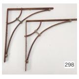 Iron 16' Shelf Brackets