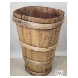 Early American Stave Bentwood Grain Bin