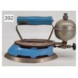 Coleman Blue Porcelain Gas Iron