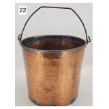Early Copper Riveted Bucket