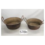 Early American Brass Cooking Kettles